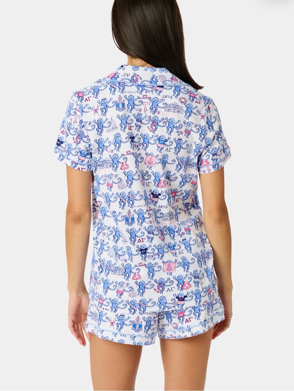NWT Delta Gamma Roller Rabbit Polo Pajamas - Picture 8 of 8